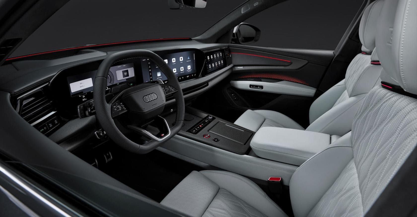 Primele imagini cu interiorul noului Audi Q9 și portierele sale cu deschidere automată