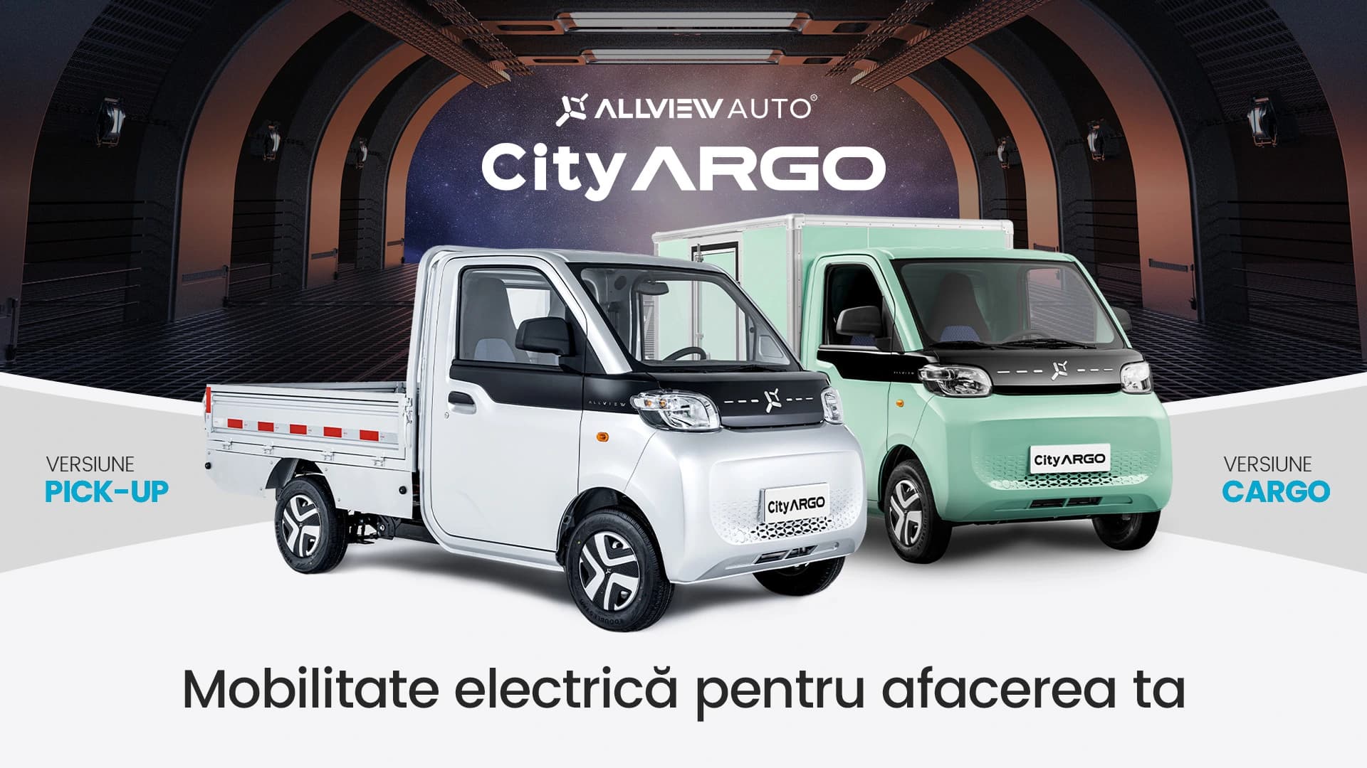 Allview Auto debutează pe piața autovehiculelor comerciale full electrice, prin lansarea modelului CityARGO