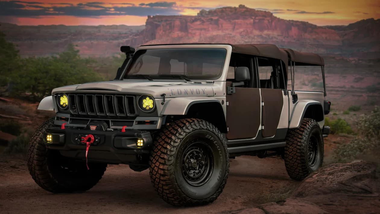 Noul Jeep Convoy Concept: un prototip îndrăzneț, pregătit pentru aventură