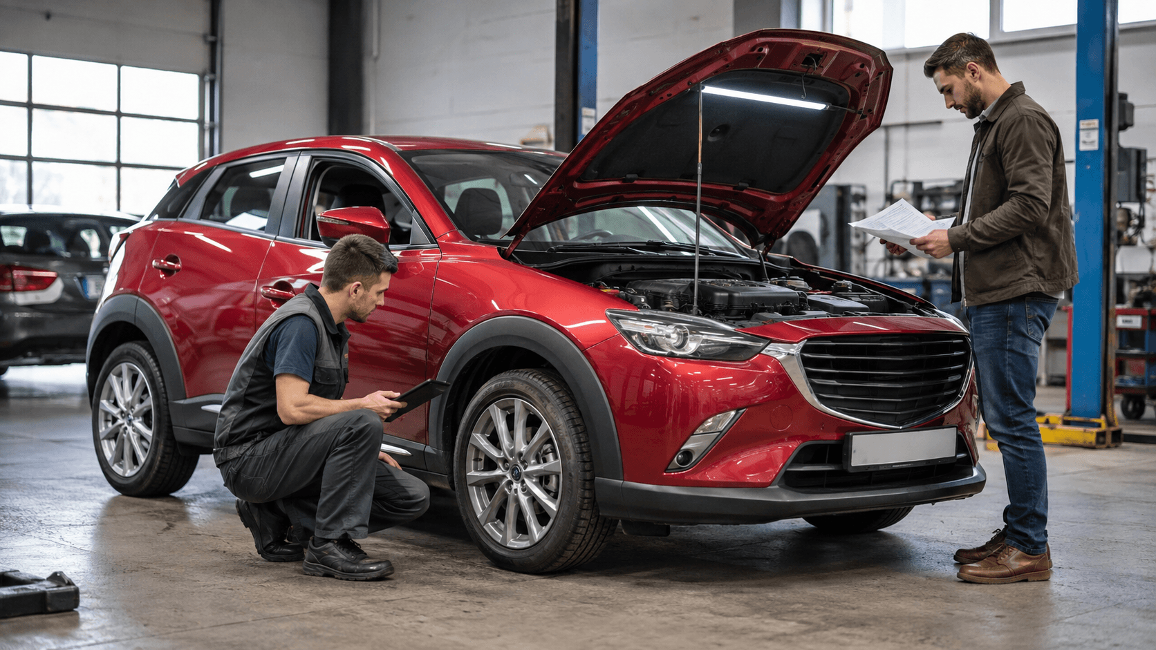 Mazda CX-3 second-hand în 2026: ce verifici la Skyactiv-G, Skyactiv-D, automată, AWD și spațiu
