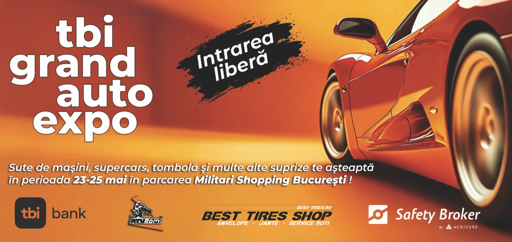 tbi Grand Auto Expo – Cel mai mare hub auto al anului, între 23-25 mai la Militari Shopping