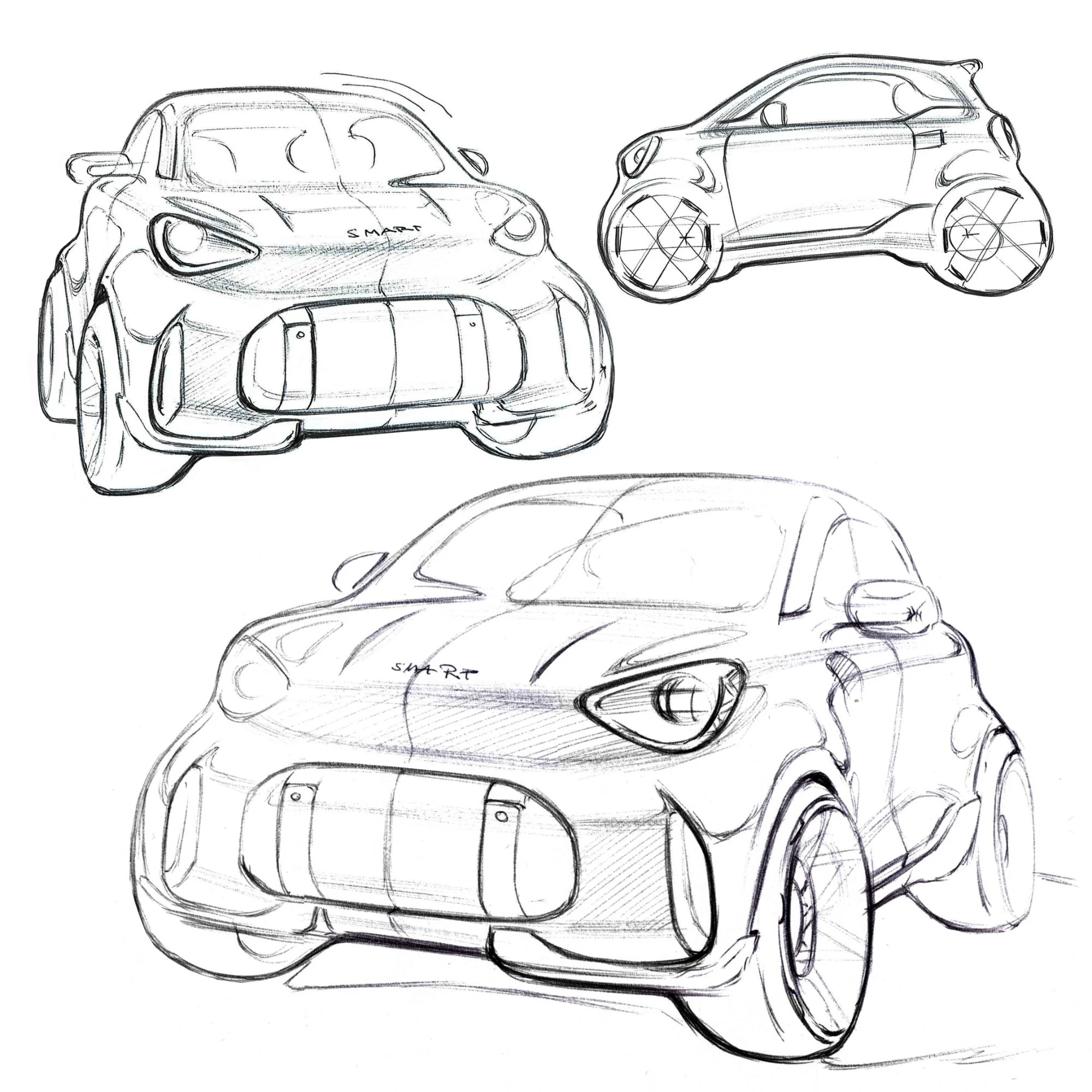Primele imagini oficiale cu noul Smart Concept #2, succesorul electric al modelului Fortwo