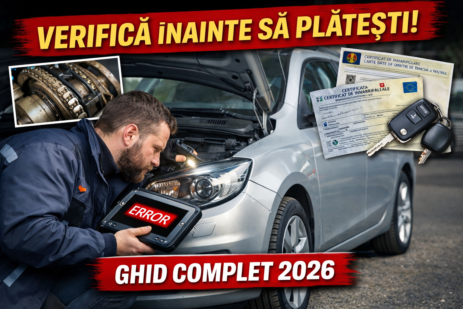 Ce trebuie să verifici la o mașină second-hand în România în 2026: ghid complet pas cu pas