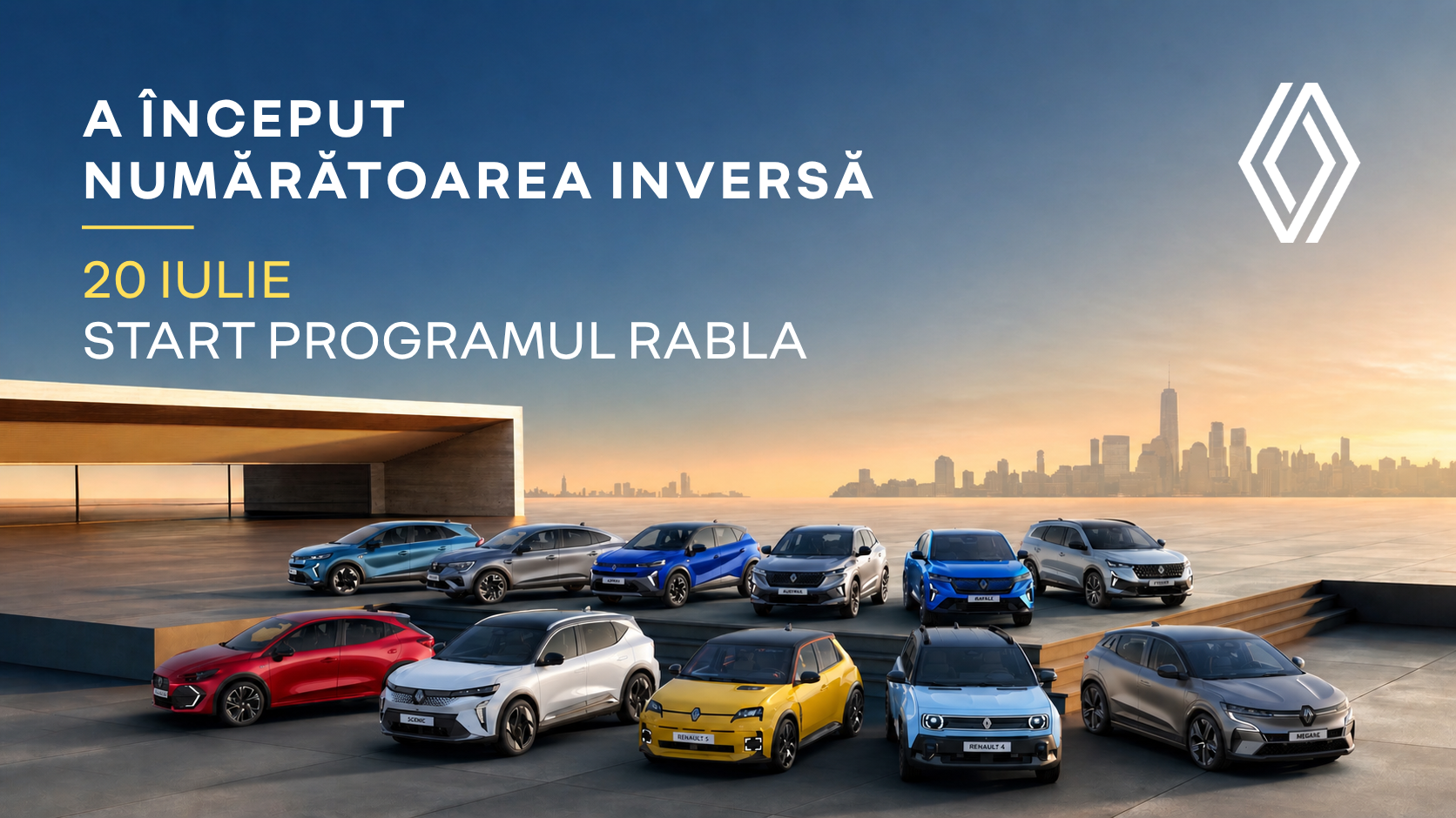 Renault oferă 9 modele în Programul Rabla 2026